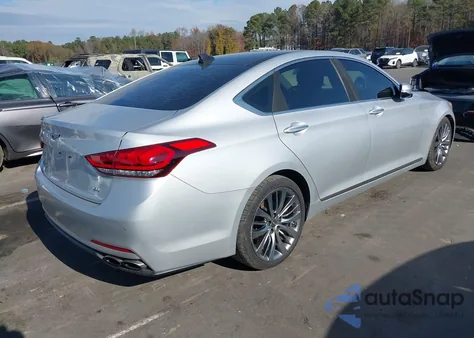 2017 Genesis G80 5.0 Ultimate z USA, uszkodzony, nr VIN KMHGN4JF5HU182997